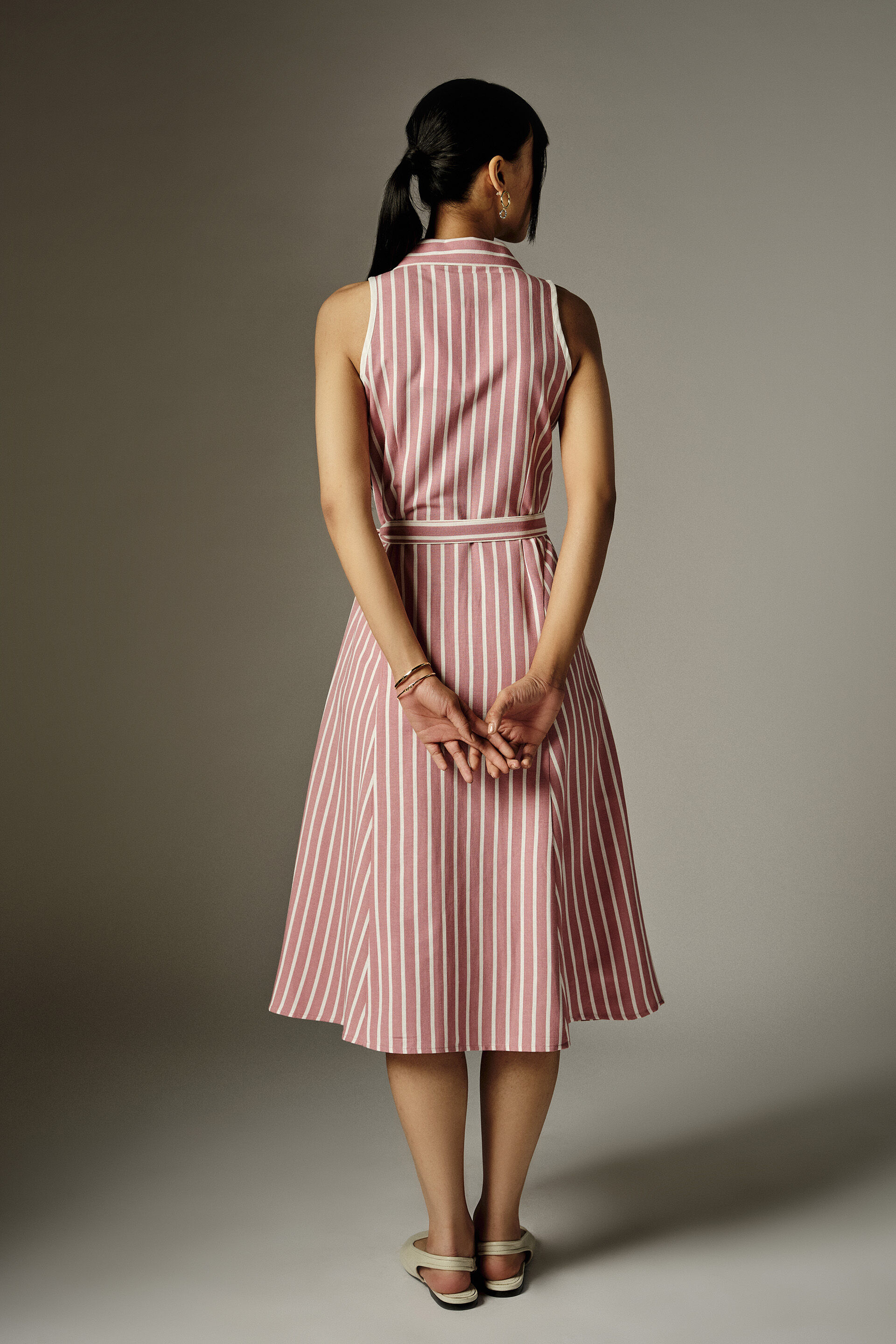 Cadie Pink Midi Dress, Pink, image 6